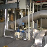 Baterias  y distribución de vapor para calentamiento en proceso industrial
